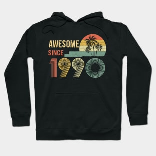 32 Years Old Awesome Since 1990 Gifts 32th Birthday Gift Hoodie